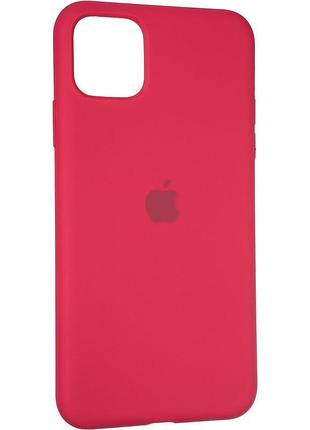 Чехол fiji silicone case для apple iphone 12 бампер накладка full soft garnet