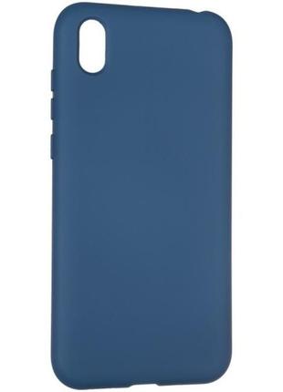 Чехол fiji full soft premium для huawei y5 2019 силикон бампер dark blue