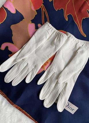 Винтажные перчатки из натуральной кожи christian dior pp 6,52 фото