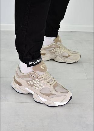 Мужские кроссовки new balance 9060 beige8 фото