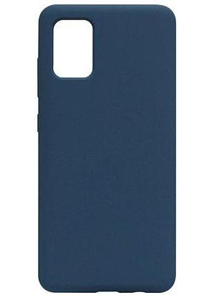Чохол fiji full soft premium для samsung galaxy a31 (a315) силікон бампер dark blue