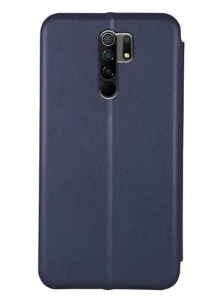 Чехол g.c. для xiaomi redmi 9 книжка магнитная dark blue4 фото