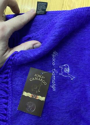 Alpaca camargo шарф очень теплый фиолетовый цвет (камера настоящего цвета не передает)3 фото