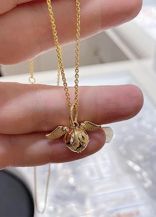 Шарм , подвеска pandora золотой снитч , пандора серебро 925
