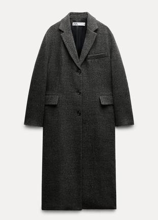 Женское новое пальто zara размер м-л с биркой3 фото