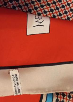 Шелковый винтажный платок4 фото