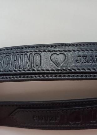 Moschino винтажный кожаный ремень винтаж 80-90 см4 фото