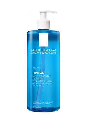 La roche-posay lipikar cleansing gel заспокійливий захисний гель для душу 750 мл