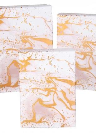 Набор подарочных коробок с золотом l:24.5*17.5*7см (комплект 3 шт.)