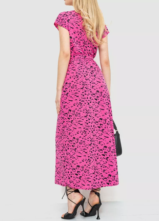 Сукня з принтом, колір рожевий, 214r055-34 фото