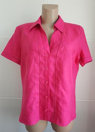 Лляна річна блузочка tu рожевого кольору