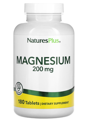 Naturesplus, магний, 200 мг, 180 таблеток