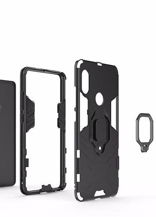 Чохол ring case для xiaomi redmi note 5 / note 5 global / note 5 pro броньований бампер з кільцем чорний 6