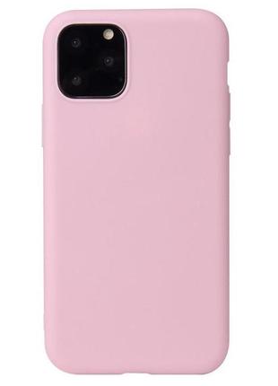 Чохол soft touch для apple iphone 11 pro max силікон бампер світло-рожевий2 фото