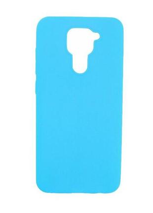 Чехол soft touch для xiaomi redmi 10x 4g силикон бампер мятно-голубой