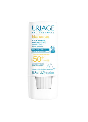 Uriage bariésun stick minéral spf50+ солнцезащитный минеральный стик 8 г1 фото