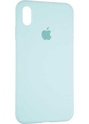 Чохол fiji silicone case для apple Xs max чохол бампер накладка full soft ice sea blue