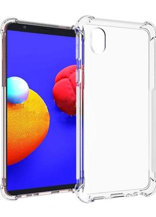 Чехол fiji proof для samsung galaxy a01 core (a013) бампер с усиленными бортами transparent