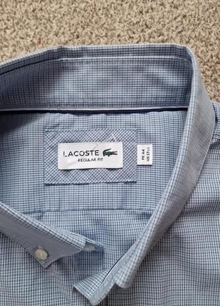 Lacoste regular fit новая рубашка4 фото