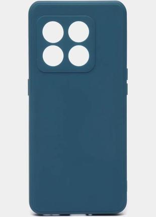 Чехол fiji soft для oneplus 10 pro силикон бампер темно-синий