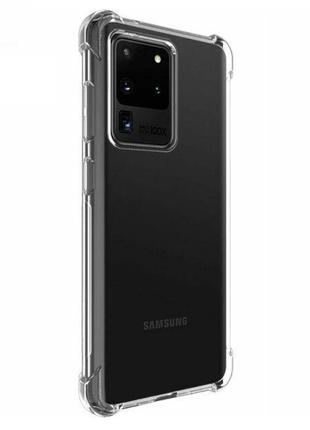 Чехол fiji proof для samsung galaxy s20 ultra (g988) бампер с усиленными бортами transparent2 фото