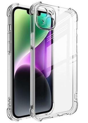 Чохол fiji proof для apple iphone 14 бампер з посиленими бортамиtransparent