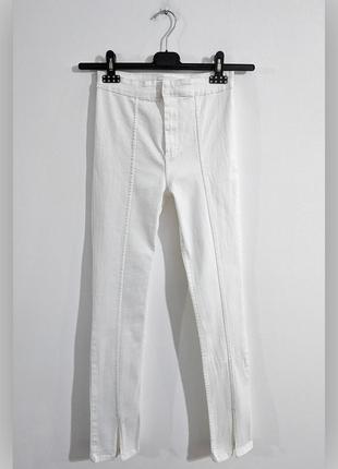 Джинсы с высокой посадкой zara denim jeans