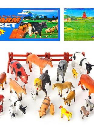 Набор игровых фигурок домашних животных ферма ausini h638