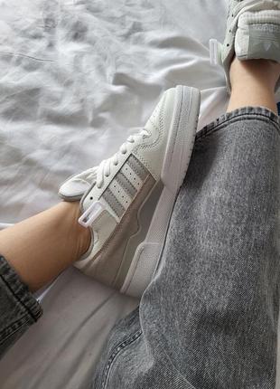 adidas Essentials 3-Stripes Leggings white grey