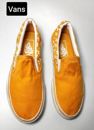 Кеди жіночі сліпони помаранчевого кольору від бренду vans Blanc 35 р