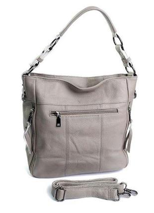 Женская сумка натуральная кожа 20110 grey2 фото