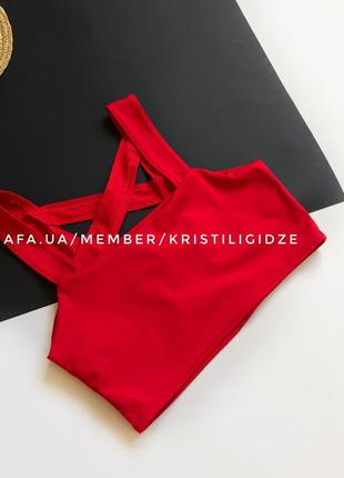 Распродажа!❤️ стильный красный топ под шифон с красивой спинкой в стиле zara2 фото