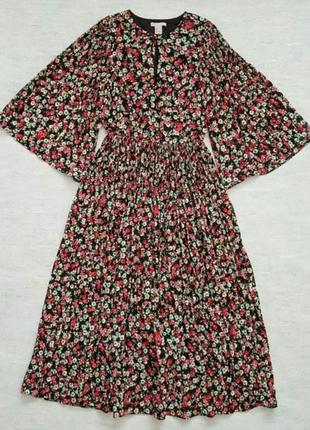 Фантастическое новое шифоновое платье в цветочный принт4 фото