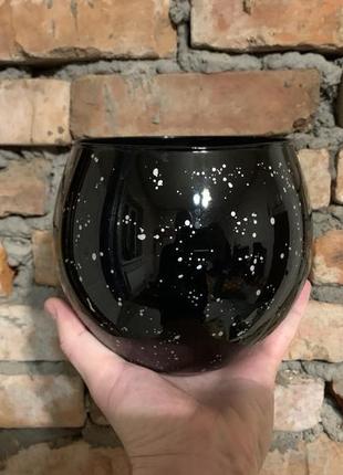 Стеклянная салатница, стеклянная ваза, стеклянный декор шар