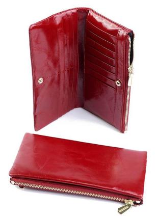 Красивый кожаный кошелек в двух цветах8 фото