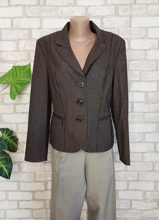 Фирменный gerry weber стильный пиджак/жакет в темно коричневом цвете, размер с-м