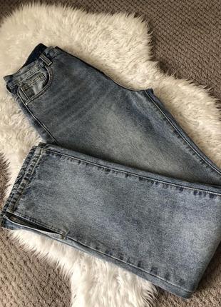 Брендовые широкие джинсы c разрезами палаццо кюлоты з високою посадкою redial missy empire8 фото