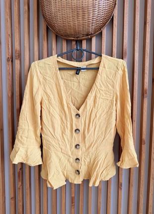 Блуза блузка блузочка тонкая весенняя летняя легкая h&amp;m divided 36 s3 фото
