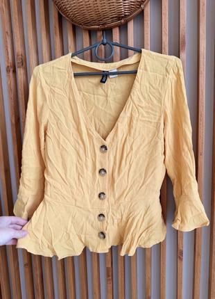 Блуза блузка блузочка тонкая весенняя летняя легкая h&amp;m divided 36 s5 фото