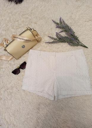 Шорты женские белые next