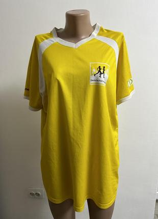 Жовта футболка для бігу оверсайз