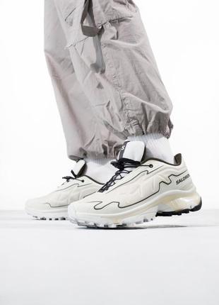 Кроссовки salomon xt slate beige7 фото