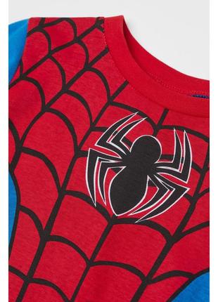 1-2/2-4/6-8/8-10 років h&m новий фірмовий трикотажний комплект костюм піжама людина павук spider-man4 фото