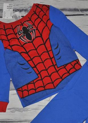 1-2/2-4/6-8/8-10 років h&m новий фірмовий трикотажний комплект костюм піжама людина павук spider-man7 фото