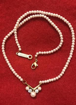 Ожерелье чокер из жемчужин маркировки napier винтаж