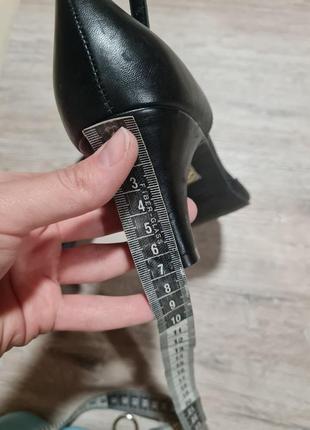 Кожаные туфли босоножки на каблуке minelli6 фото