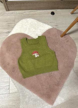 Вязаный топ от shein