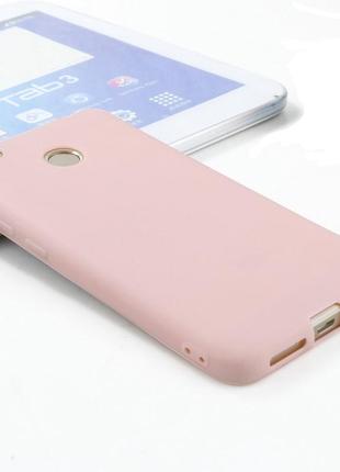 Чехол xiaomi redmi 4x / redmi 4x pro силикон soft touch бампер светло-розовый