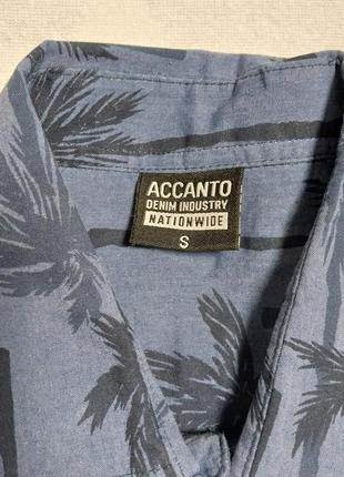 Новая качественная стильная брендовая рубашка accanto denim industray3 фото