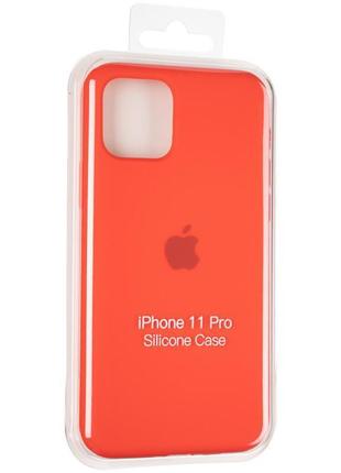 Чехол fiji silicone case для apple iphone 11 pro бампер накладка full soft red4 фото